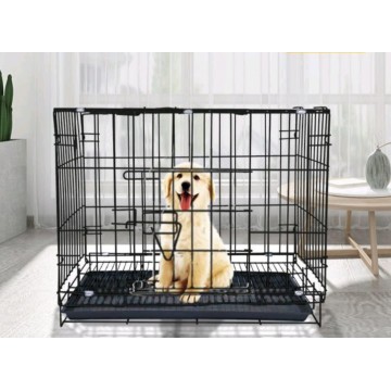 Deluxe Pet Safe Home Foldable Cage Black Small